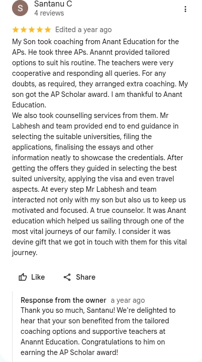 Santanu C Google review