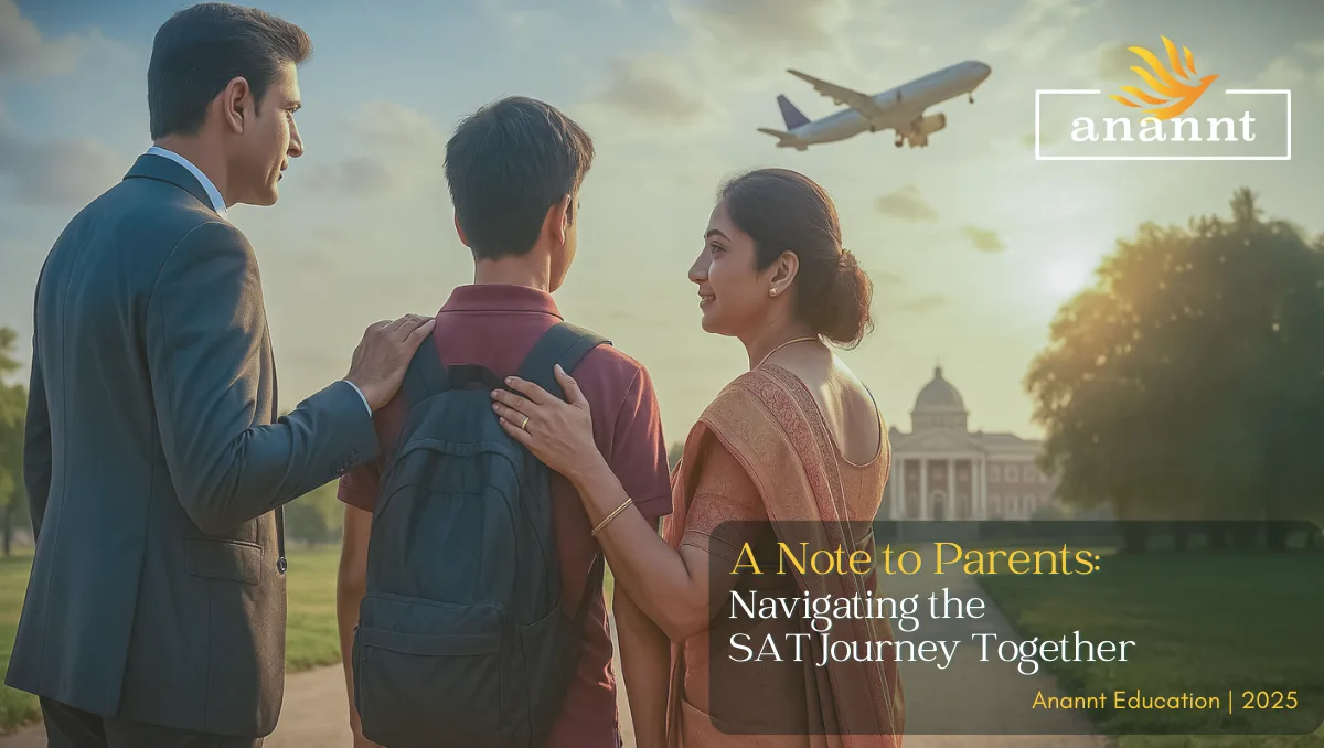 A Note to Parents Navigating the SAT Journey Together