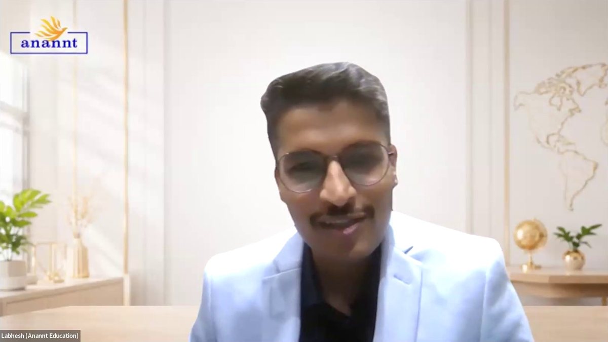 Labhesh Lodha of Anannt Education hosting Ask Ashoka on Zoom