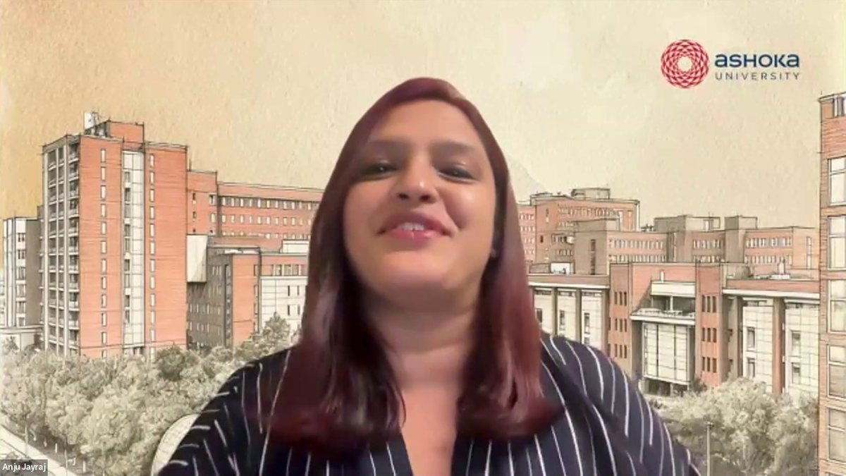 Ms. Anju Jayraj of Ashoka University speaking at Ask Ashoka on Zoom