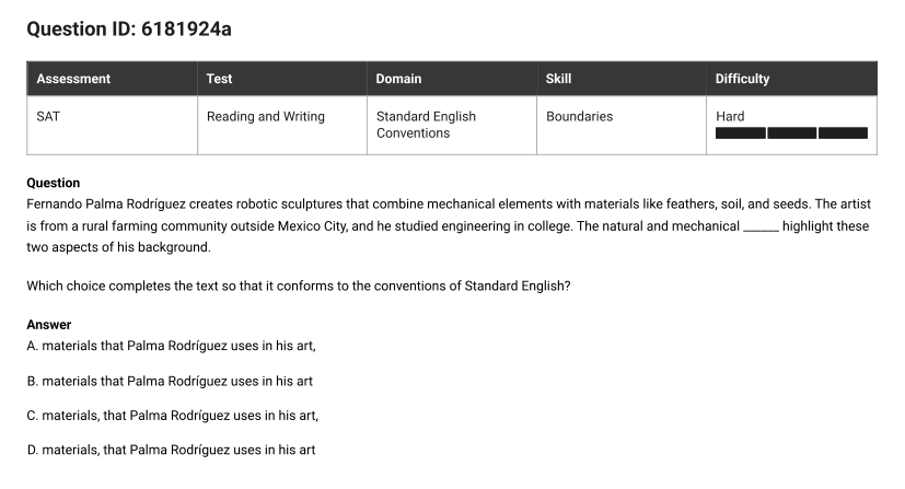 Question 18, source Question ID 6181924a