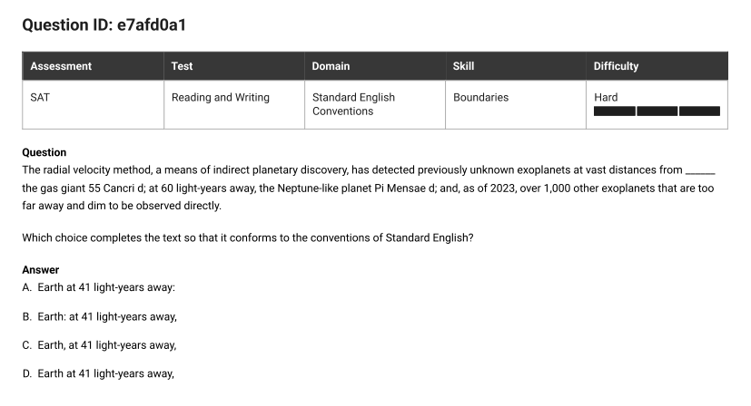 Question 19, source Question ID e7afd0a1