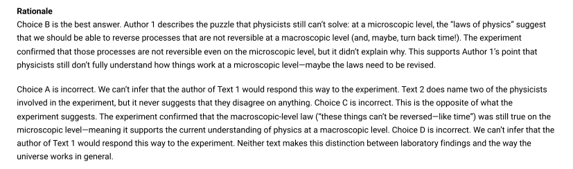 Official rationale for question 7