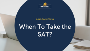 "Calendar with SAT study materials and a clock, highlighting planning for the best SAT test date."